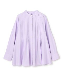 UNFILO / アンフィーロ シャツ・ブラウス | バンドカラー タックブラウス