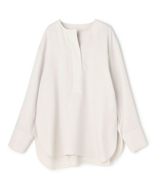 UNFILO / アンフィーロ シャツ・ブラウス | 【セットアップ着用可】ドライダブルクロス スキッパーブラウス（アイボリー）