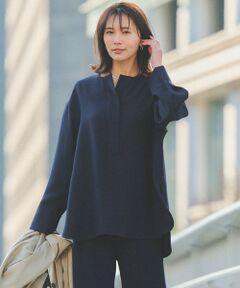 UNFILO / アンフィーロ シャツ・ブラウス | 【セットアップ着用可】ドライダブルクロス スキッパーブラウス