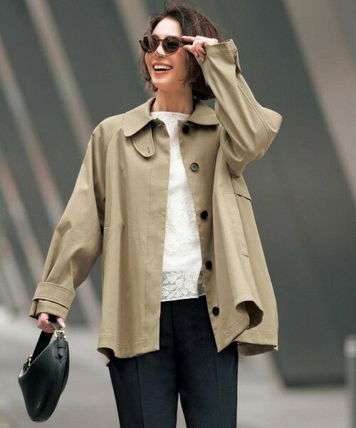 UNFILO / アンフィーロ トレンチコート | 【昨年即完！春の売れ筋1位コート】Aライン スプリングコート | 詳細8