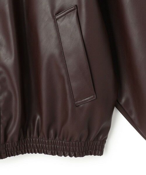 UNFILO / アンフィーロ ブルゾン | アラエルレザーライク ブルゾン | 詳細4