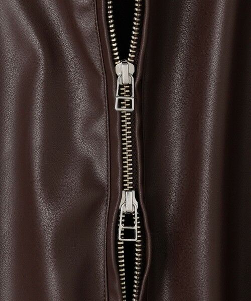UNFILO / アンフィーロ ブルゾン | アラエルレザーライク ブルゾン | 詳細5