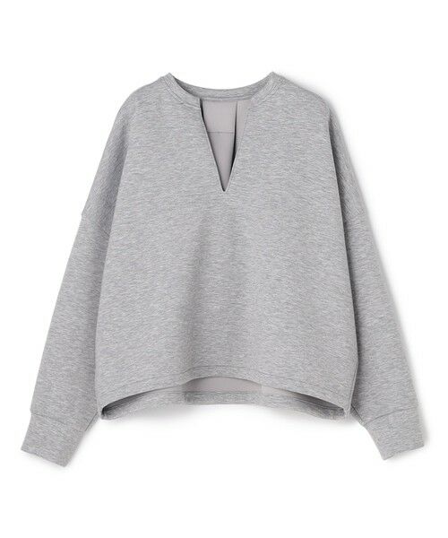 UNFILO / アンフィーロ スウェット | BEAUTY FORM JERSEY キーネック トップス（TOPグレー）
