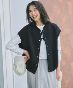 UNFILO / アンフィーロ ベスト | BEAUTY FORM JERSEY スリーブレス ブルゾン