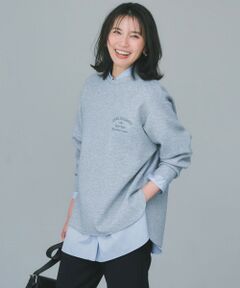 UNFILO / アンフィーロ スウェット | BEAUTY FORM JERSEY 刺繍ロゴ プルオーバー