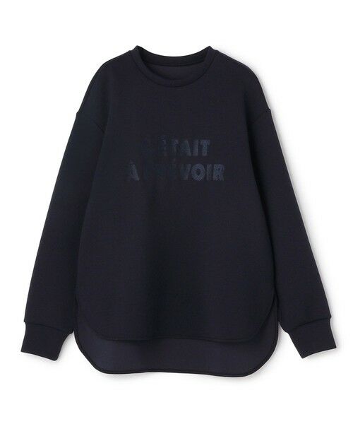 UNFILO / アンフィーロ スウェット | BEAUTY FORM JERSEY 刺繍ロゴ プルオーバー（ネイビー）