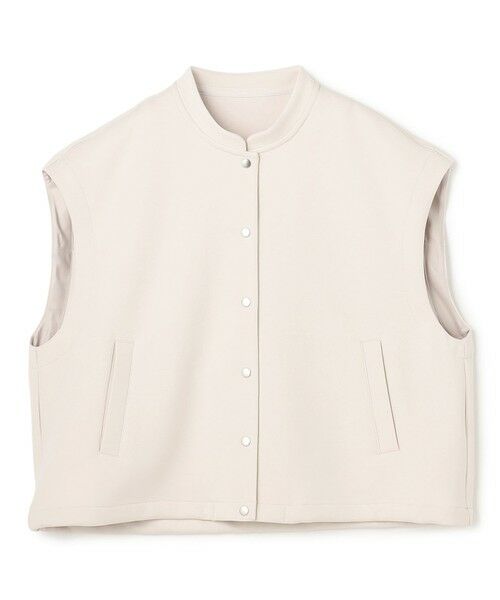 UNFILO / アンフィーロ ベスト | BEAUTY FORM JERSEY スリーブレス ブルゾン（グレージュ）