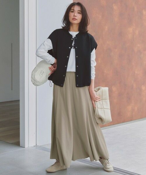 UNFILO / アンフィーロ ベスト | BEAUTY FORM JERSEY スリーブレス ブルゾン | 詳細2