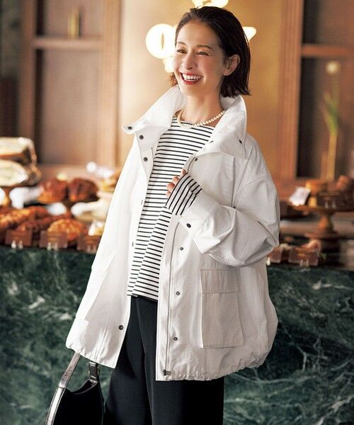 UNFILO / アンフィーロ カットソー | ドライタッチリブ バックZIP ボーダートップス | 詳細4