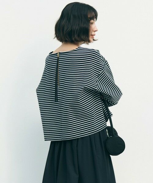 UNFILO / アンフィーロ カットソー | ドライタッチリブ バックZIP ボーダートップス | 詳細20