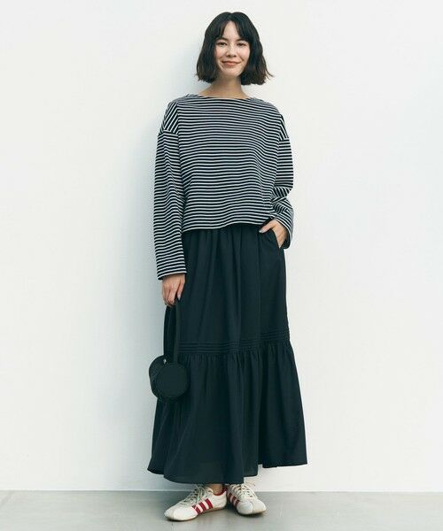 UNFILO / アンフィーロ カットソー | ドライタッチリブ バックZIP ボーダートップス | 詳細22