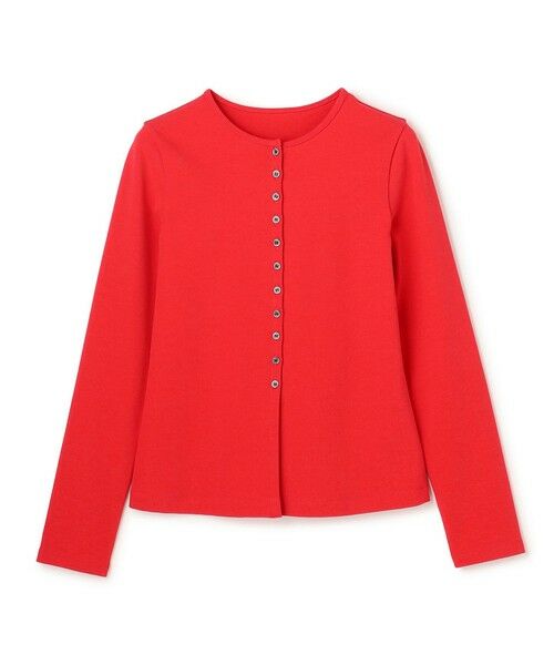 UNFILO / アンフィーロ カーディガン・ボレロ | ハイツイストスムース カーディガン（レッド）