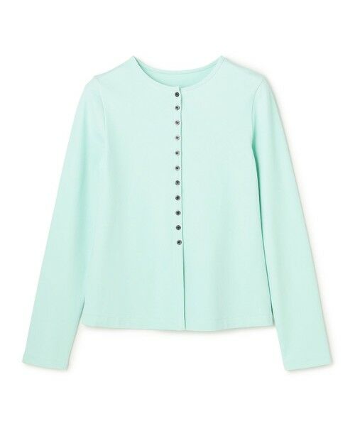 UNFILO / アンフィーロ カーディガン・ボレロ | ハイツイストスムース カーディガン（サックス）