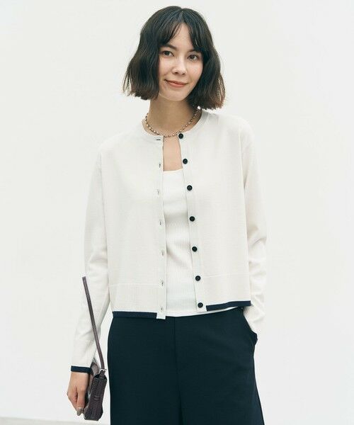 UNFILO / アンフィーロ カーディガン・ボレロ | マイビューティニット バイカラー カーディガン | 詳細1