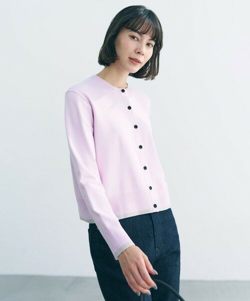 UNFILO / アンフィーロ カーディガン・ボレロ | マイビューティニット バイカラー カーディガン | 詳細7