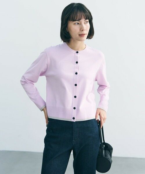 UNFILO / アンフィーロ カーディガン・ボレロ | マイビューティニット バイカラー カーディガン | 詳細8