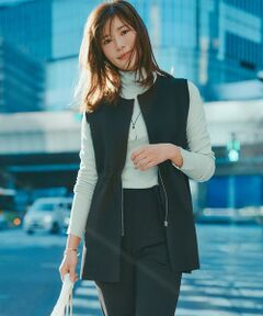 UNFILO / アンフィーロ ベスト | 【セレモニー】BEAUTY FORM KNIT ZIPジレ