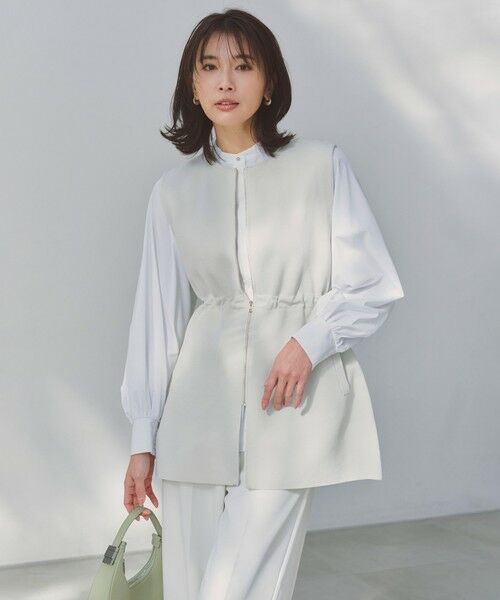 UNFILO / アンフィーロ ベスト | 【セレモニー】BEAUTY FORM KNIT ZIPジレ | 詳細2