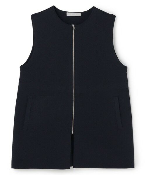 UNFILO / アンフィーロ ベスト | 【セレモニー】BEAUTY FORM KNIT ZIPジレ（ネイビー）