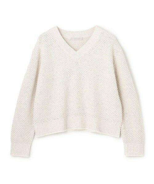 UNFILO / アンフィーロ ニット・セーター | メランジリンクス ニット（グレージュMIX）