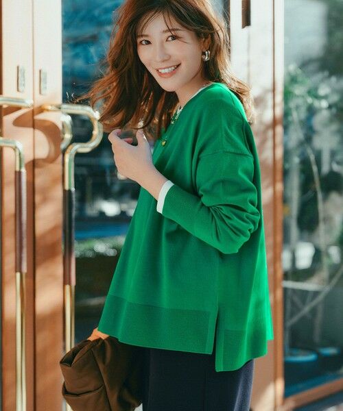 UNFILO / アンフィーロ ニット・セーター | マイビューティニット クルーネック（グリーン）