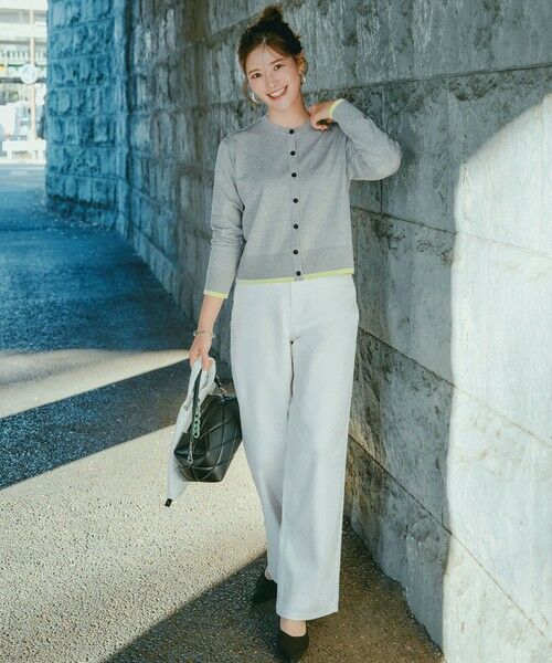 UNFILO / アンフィーロ カーディガン・ボレロ | マイビューティニット バイカラー カーディガン | 詳細1