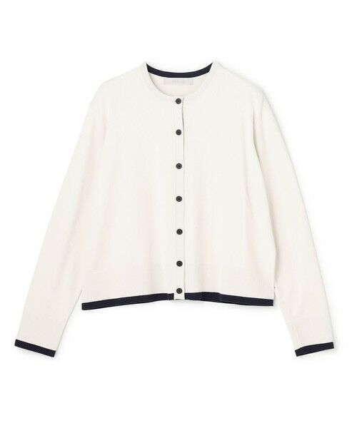 UNFILO / アンフィーロ カーディガン・ボレロ | マイビューティニット バイカラー カーディガン（グレージュ×ブラック）