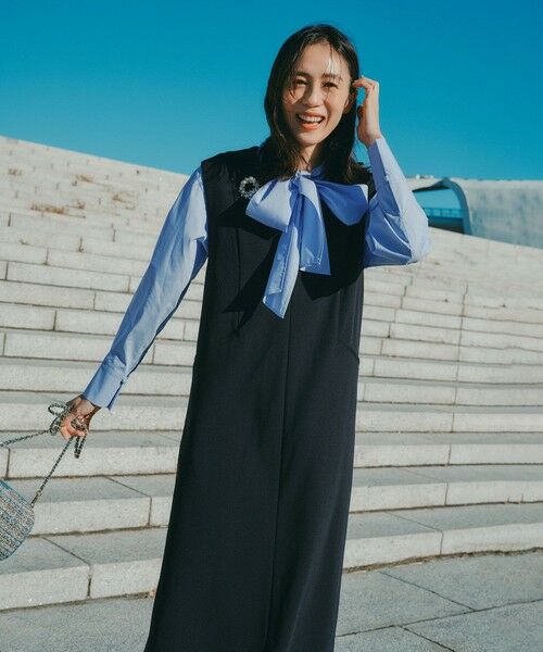 UNFILO / アンフィーロ ロング・マキシ丈スカート | BEAUTY MOVE キーネック ジャンスカ | 詳細1