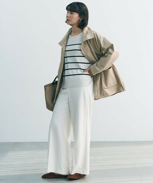 UNFILO / アンフィーロ その他パンツ | 【ウエストゴム/美シルエット/15サイズ展開】BEAUTY MOVE ワイドストレートパンツ | 詳細5