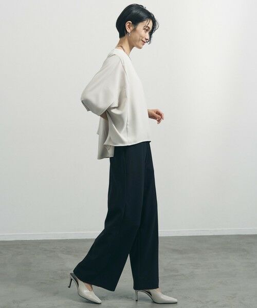 UNFILO / アンフィーロ その他パンツ | 【ウエストゴム/美シルエット/15サイズ展開】BEAUTY MOVE ワイドストレートパンツ | 詳細27