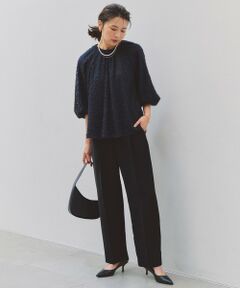 UNFILO / アンフィーロ その他パンツ | 【ウエストゴム】ドライダブルクロス タックテーパードパンツ