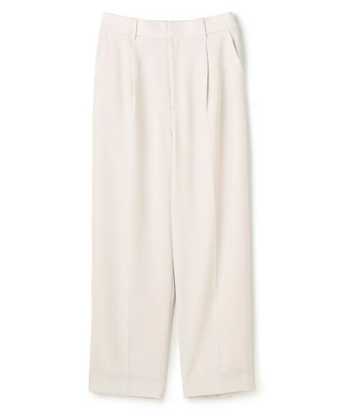 UNFILO / アンフィーロ その他パンツ | 【ウエストゴム】ドライダブルクロス タックテーパードパンツ（アイボリー）