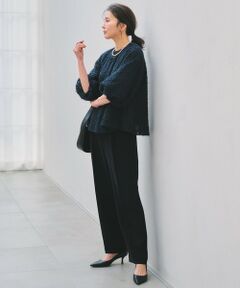 UNFILO / アンフィーロ その他パンツ | 【ウエストゴム】ドライダブルクロス タックテーパードパンツ