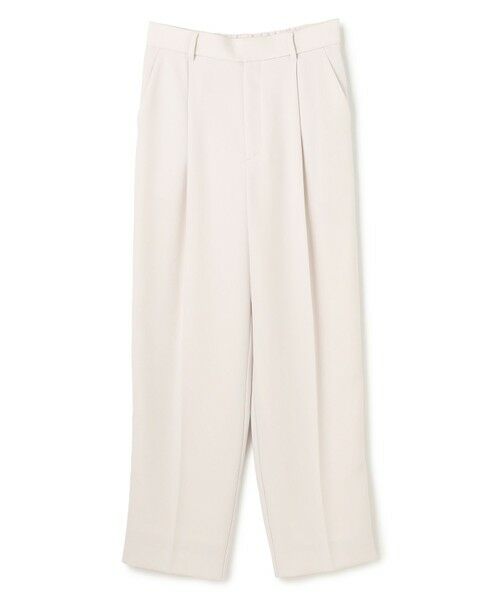 UNFILO / アンフィーロ その他パンツ | 【ウエストゴム】ドライダブルクロス タックテーパードパンツ（アイボリー）