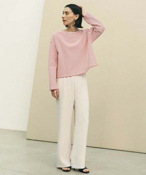 UNFILO / アンフィーロ その他パンツ | 【ウエストゴム/セレモニー】ドライダブルクロス イージー ワイドパンツ | 詳細4