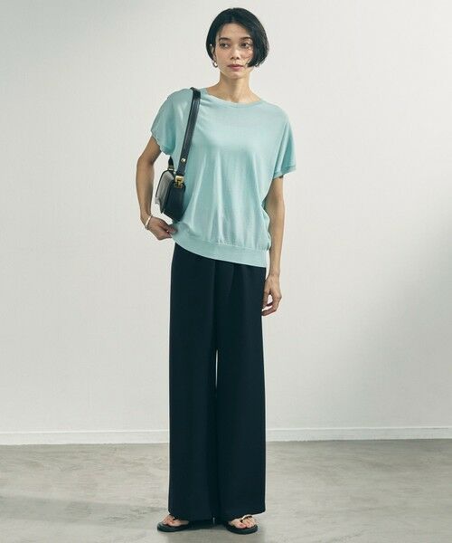 UNFILO / アンフィーロ その他パンツ | 【ウエストゴム/セレモニー】ドライダブルクロス イージー ワイドパンツ | 詳細18