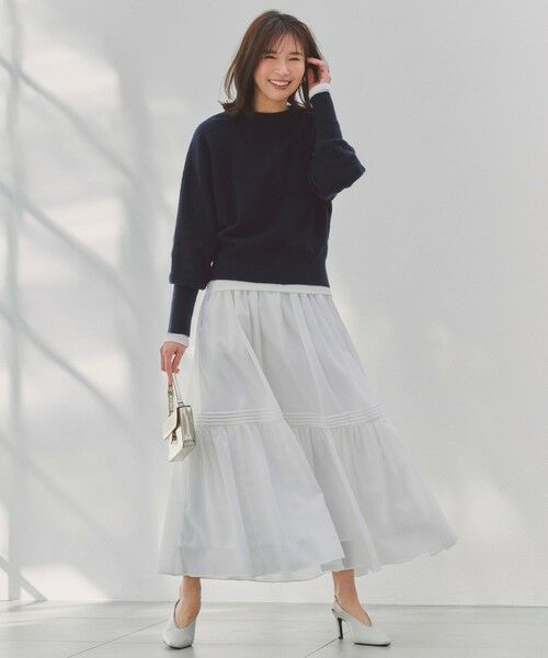 UNFILO / アンフィーロ ミニ・ひざ丈スカート | エアリー ギャザースカート | 詳細1
