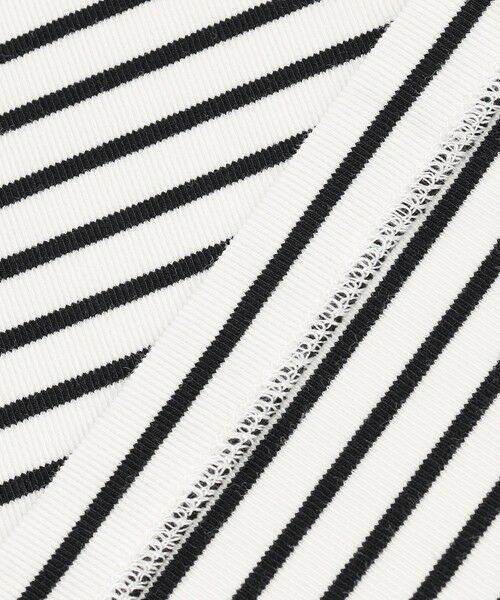 UNFILO / アンフィーロ カットソー | ハイツイストスムース バックZIP ボーダートップス | 詳細10