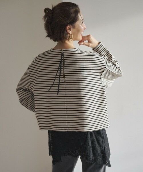 UNFILO / アンフィーロ カットソー | ドライタッチリブ バックZIP ボーダートップス | 詳細17