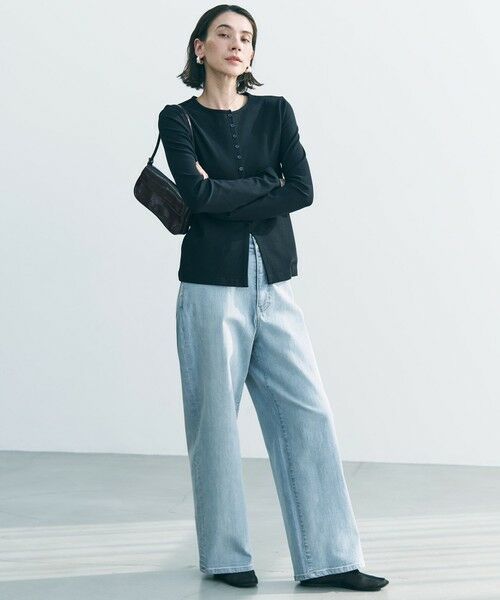 UNFILO / アンフィーロ カーディガン・ボレロ | ドライタッチリブ カーディガン | 詳細15