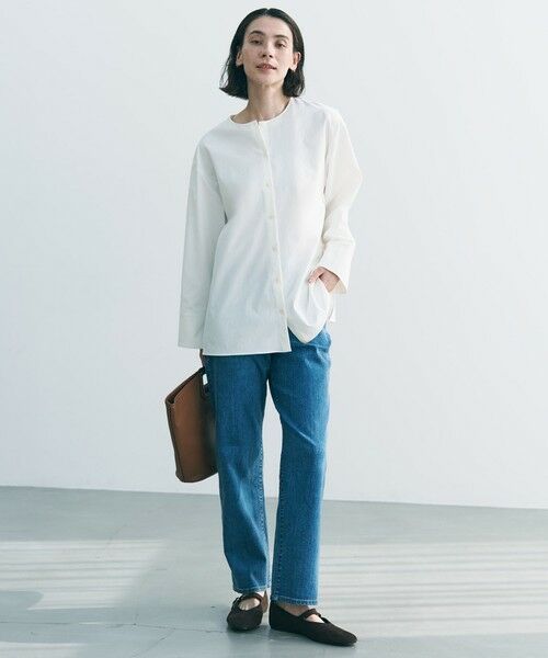 UNFILO / アンフィーロ シャツ・ブラウス | 【WEB限定カラー】バックリボン イージーケアシャツ | 詳細4