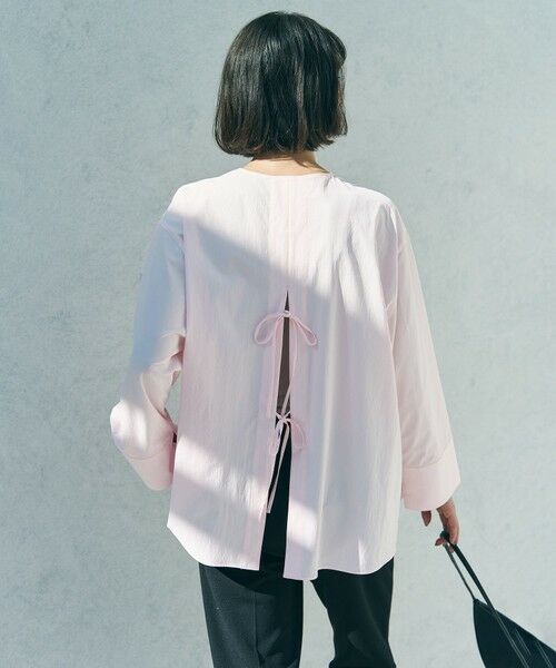 UNFILO / アンフィーロ シャツ・ブラウス | 【WEB限定カラー】バックリボン イージーケアシャツ | 詳細8