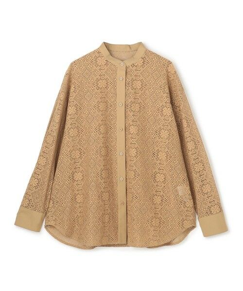UNFILO / アンフィーロ シャツ・ブラウス | ブロックレース バンドカラーシャツ | 詳細8