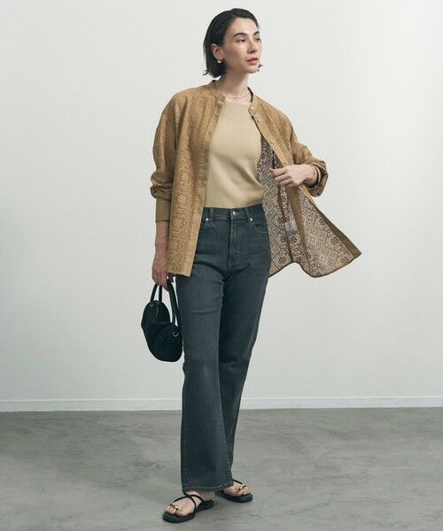 UNFILO / アンフィーロ シャツ・ブラウス | ブロックレース バンドカラーシャツ | 詳細7