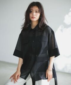 UNFILO / アンフィーロ シャツ・ブラウス | シアー サファリシャツ