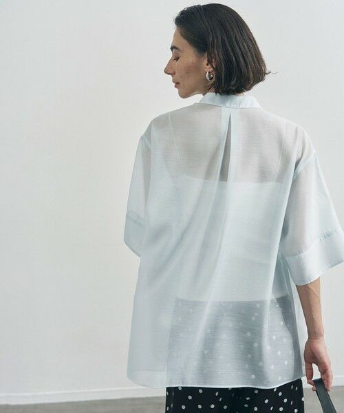 UNFILO / アンフィーロ シャツ・ブラウス | シアー サファリシャツ | 詳細8