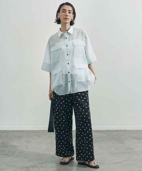 UNFILO / アンフィーロ シャツ・ブラウス | シアー サファリシャツ | 詳細9