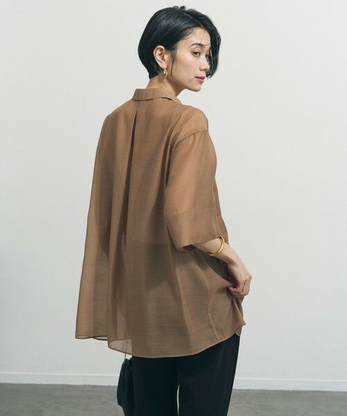 UNFILO / アンフィーロ シャツ・ブラウス | シアー サファリシャツ | 詳細19