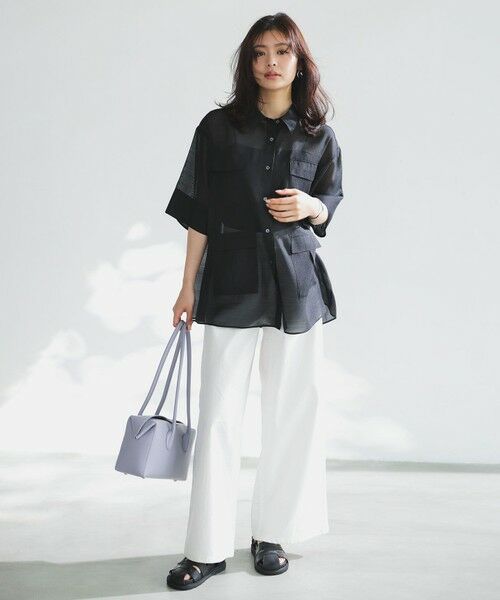 UNFILO / アンフィーロ シャツ・ブラウス | シアー サファリシャツ | 詳細22