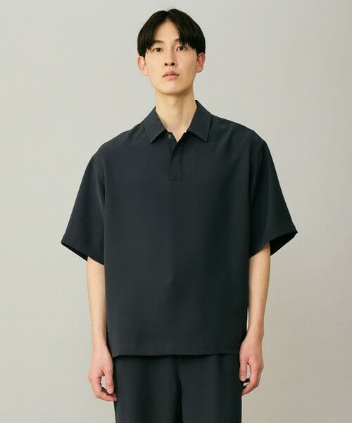 UNFILO / アンフィーロ ポロシャツ | ダブルクロス ポロシャツ（ブルーグレー）